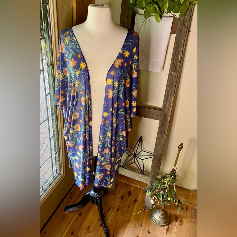 ✨Sheila Rose Floral Mesh Open Front Cardigan✨ NWT